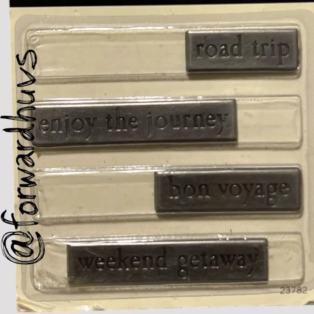 Making Memories Scrapbooking Travel Metal Charms Set